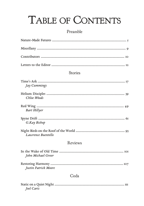 Into the Ruins - Issue 2 - TOC